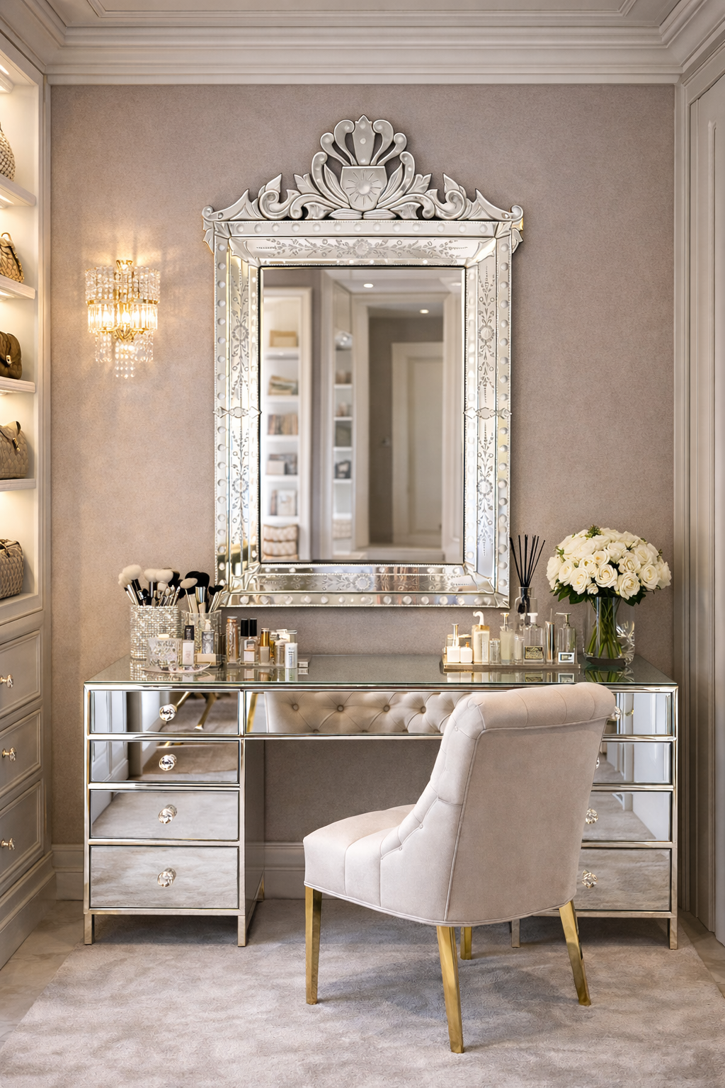 Golden Baroque Frame Mirror thumbnail